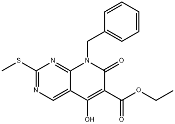 ethyl 8-benzyl-5-hydroxy-2-(methylthio)-7-oxo-7,8-dihydropyrido[2,3-d]pyrimidine-6-carboxylate|