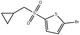 2-bromo-5-(cyclopropylmethylsulfonyl)thiophene Structure