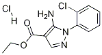 5-氨基-1-(2‘-氯苯基)-1H-吡唑-4-甲酸乙酯盐酸盐,1253791-51-3,结构式