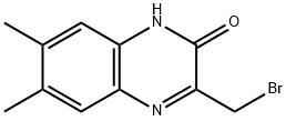 3-(bromomethyl)-6,7-dimethylquinoxalin-2-ol Struktur