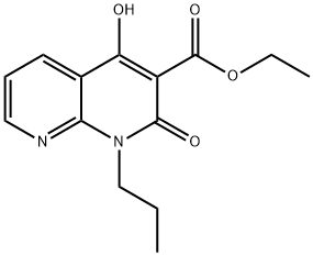 ethyl 4-hydroxy-2-oxo-1-propyl-1,2-dihydro-1,8-naphthyridine-3-carboxylate 结构式