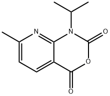 1-イソプロピル-7-メチル-1H-ピリド[2,3-D][1,3]オキサジン-2,4-ジオン 化学構造式