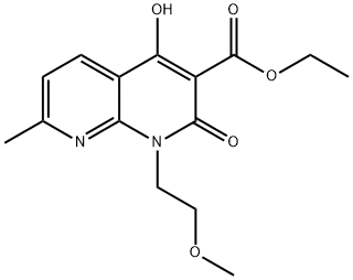 ethyl 4-hydroxy-1-(2-methoxyethyl)-7-methyl-2-oxo-1,2-dihydro-1,8-naphthyridine-3-carboxylate|