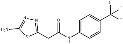 5-AMino-N-[4-(trifluoroMethyl)phenyl]-1,3,4-thiadiazole-2-acetaMide Structure