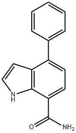 4-phenyl-1H-indole-7-carboxamide Structure