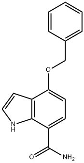 4-(benzyloxy)-1H-indole-7-carboxamide 结构式