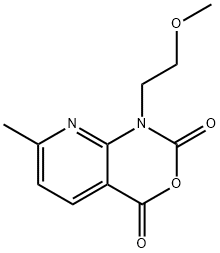 1-(2-methoxyethyl)-7-methyl-1H-pyrido[2,3-d][1,3]oxazine-2,4-dione 结构式
