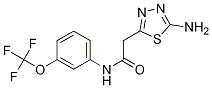 5-AMino-N-[3-(trifluoroMethoxy)phenyl]-1,3,4-thiadiazole-2-acetaMide Structure