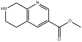 Methyl 5,6,7,8-tetrahydro-1,7-naphthyridine-3-carboxylate Struktur