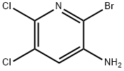 2-溴-5,6-二氯吡啶-3-胺,1253889-50-7,结构式