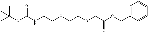 3,6,11-Trioxa-9-azatridecanoic acid, 12,12-dimethyl-10-oxo-, phenylmethyl ester Structure