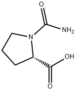 Proline, 1-(aminocarbonyl)- (9CI) Struktur