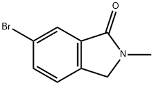 6-ブロモ-2-メチルイソインドリン-1-オン 化学構造式