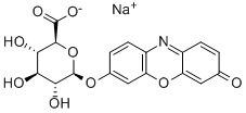 3-PHENOXAZONE 7-[BETA-D-GLUCURONIDE] SODIUM SALT Struktur