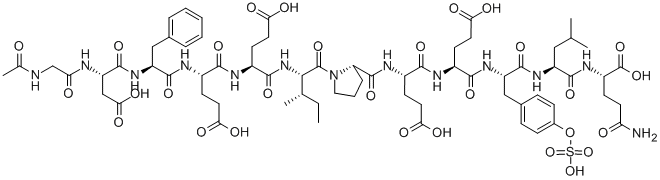 ACETYL-HIRUDIN (54-65) (SULFATED),125441-00-1,结构式