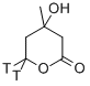 MEVALONOLACTONE, RS-, [5-3H] Structure