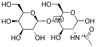 N-(ACETYL-1-14C)-LACTOSAMINE 结构式