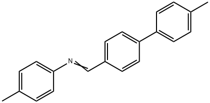 Benzenamine, 4-methyl-N-[(4'-methyl[1,1'-biphenyl]-4-yl)methylene]- Structure