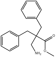 2,2-二苄基-3-氨基丙酸甲酯 结构式
