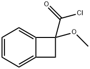 Bicyclo[4.2.0]octa-1,3,5-triene-7-carbonyl chloride, 7-methoxy- (9CI) 化学構造式