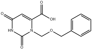 3-[(benzyloxy)Methyl]-2,6-dioxo-1,2,3,6-
tetrahydropyriMidine-4-carboxylic acid,1254836-16-2,结构式