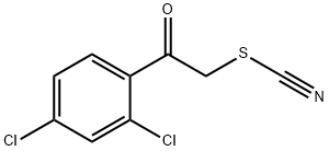 2,4-DICHLOROPHENACYL THIOCYANATE, 125488-14-4, 结构式