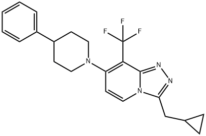 3-(cyclopropylMethyl)-7-(4-phenylpiperidin-1-yl)-8-(trifluoroMethyl)-[1,2,4]triazolo[4,3-a]pyridine price.