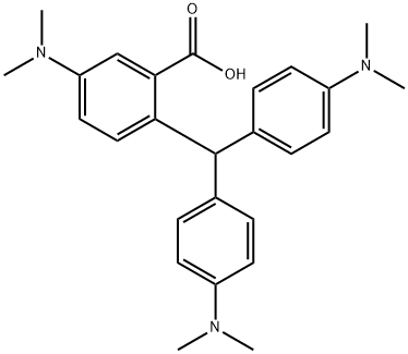 2-[bis[4-(dimethylamino)phenyl]methyl]-5-(dimethylamino)benzoic acid Structure