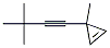 Cyclopropene, 3-(3,3-dimethyl-1-butynyl)-3-methyl- (9CI) 结构式