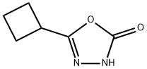 5-シクロブチル-1,3,4-オキサジアゾール-2-オール 化学構造式