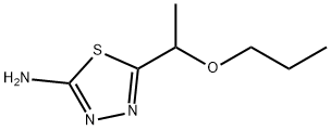 5-(1-丙氧基乙基)-1,3,4-噻二唑-2-胺 结构式