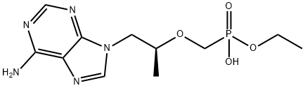 P-[[(1S)-2-(6-AMino-9H-purin-9-yl)-1-Methylethoxy]Methyl]-phosphonic Acid Monoethyl Ester Struktur