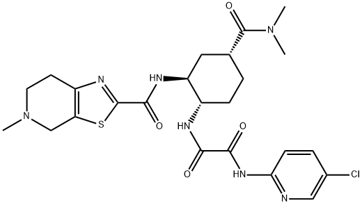 EthanediaMide, N1-(5-chloro-2-pyridinyl)-N2-[(1S,2S,4R)-4-[(diMethylaMino)carbonyl]-2-[[(4,5,6,7-tetrahydro-5-Methylthiazolo[5,4-c]pyridin-2-yl)carbonyl]aMino]cyclohexyl]-