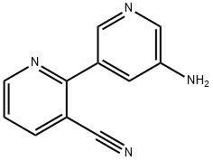 5'-aMino-2,3'-bipyridine-3-carbonitrile,1255634-62-8,结构式