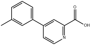 4-(3-Methylphenyl)pyridine-2-carboxylic acid Struktur