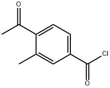 Benzoyl chloride, 4-acetyl-3-methyl- (9CI),125564-46-7,结构式