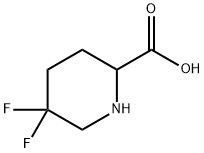5,5-二氟哌啶-2-羧酸,1255663-89-8,结构式