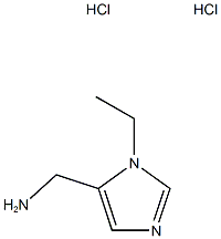(3-乙基咪唑-4-基)甲胺二盐酸盐, 1255717-13-5, 结构式