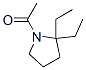 Pyrrolidine, 1-acetyl-2,2-diethyl- (9CI) 化学構造式