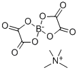 TETRAMETHYLAMMONIUM BIS(OXALATO(2-O,O))-BORATE Struktur