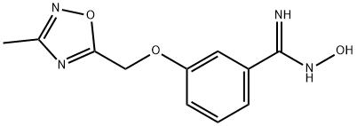 (Z)-N'-Hydroxy-3-((3-methyl-1,2,4-oxadiazol-5-yl)methoxy)benzimidamide Structure