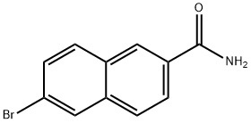 6-ブロモ-2-ナフトアミド 化学構造式