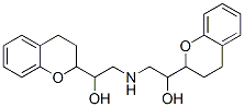 alpha,alpha'-(iminobis(methylene))bis(3,4-dihydro-2H-1-benzopyran-2-methanol) Structure