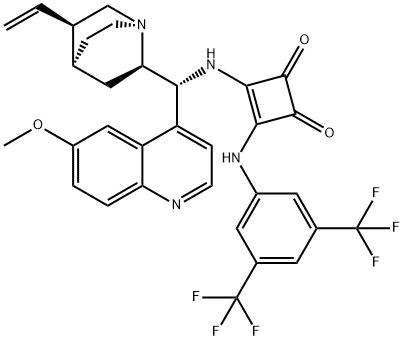 3-[[3,5-bis(trifluoroMethyl)phenyl]aMino]-4-[[(9R)-6'-Methoxycinchonan-9-yl]aMino]- 3-Cyclobutene-1,2-dione|3-[[3,5-BIS(TRIFLUOROMETHYL)PHENYL]AMINO]-4-[[(9R)-6'-METHOXYCINCHONAN-9-YL]AMINO]- 3-CYCLOBUTENE-1,2-DIONE