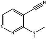 3-(MethylaMino)pyridazine-4-carbonitrile Structure