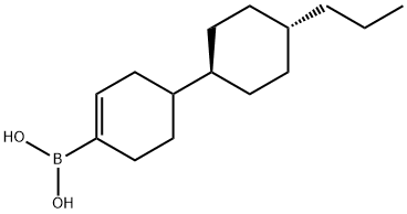 TRANS-(4-PROPYLCYCLOHEXYL)CYCLOHEX-1-ENYLBORONIC ACID, 1256346-32-3, 结构式