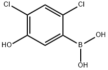 2,4-Dichloro-5-hydroxyphenylboronic acid Structure