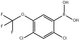 24-二氯-5-(三氟甲氧基)苯硼酸,1256354-96-7,结构式