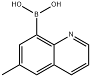 6-Methylquinoline-8-boronic acid,1256355-09-5,结构式