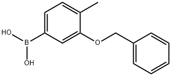 3‐ベンジルオキシ‐4‐メチルフェニルボロン酸 化学構造式